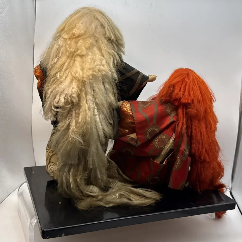 Vintage Doll Japanese Kabuki Renjishi Lion Dancers…